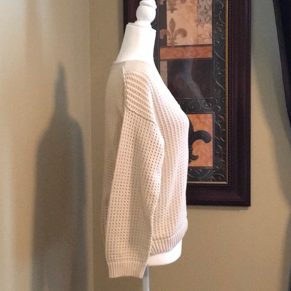 Ivory V-Neck Sweater - Picture 2 of 6